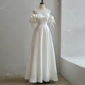 Satin Light Wedding Dress Bride French Super Fairy - Luzilly Bridal & Apparel