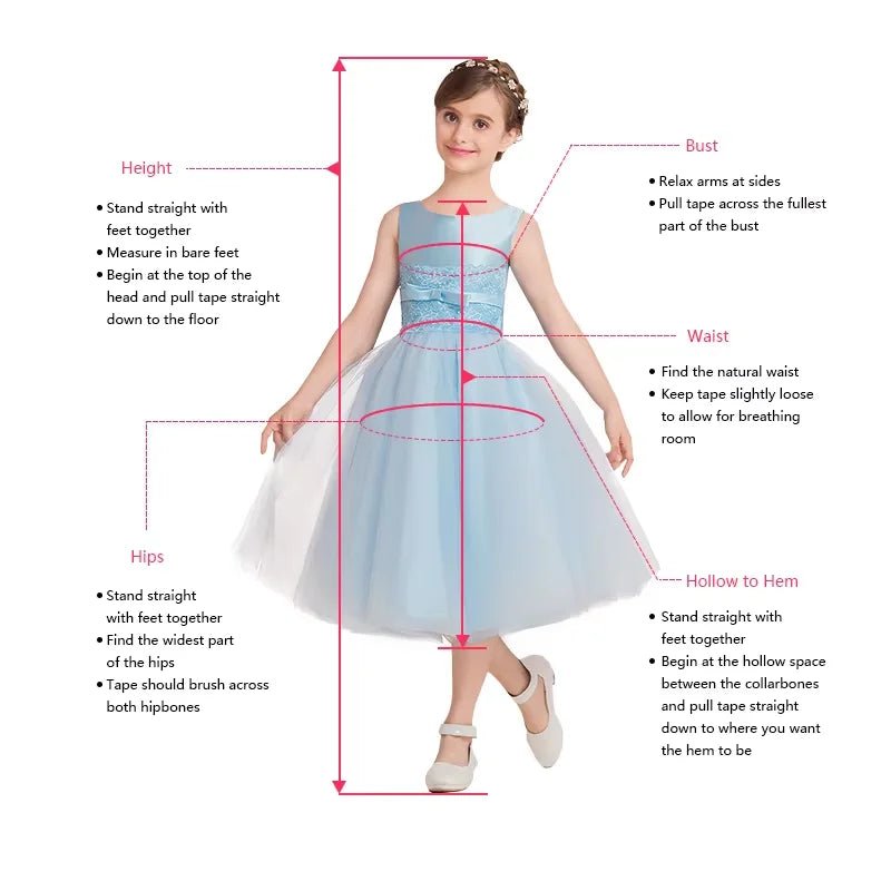 Satin Ruffled Flower Girl Ball Gown with Appliqué - Luzilly Bridal & Apparel
