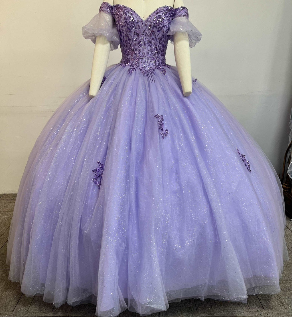 Sequin & Beaded Chiffon Quinceañera Gown - Luzilly Bridal & Apparel