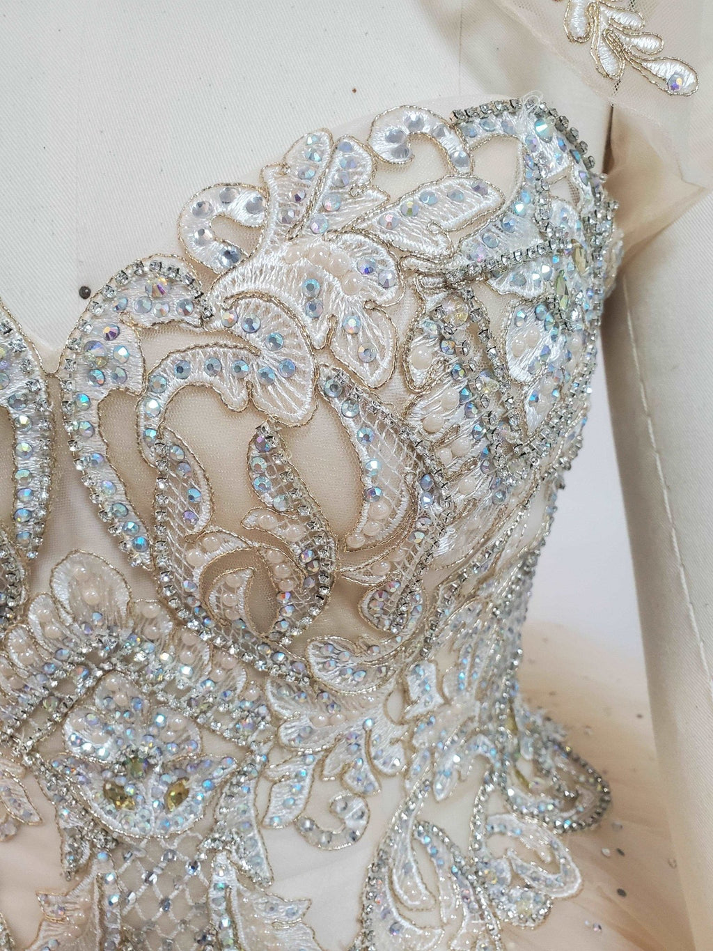 Sequin & Beaded Tulle Quinceañera Gown - Luzilly Bridal & Apparel