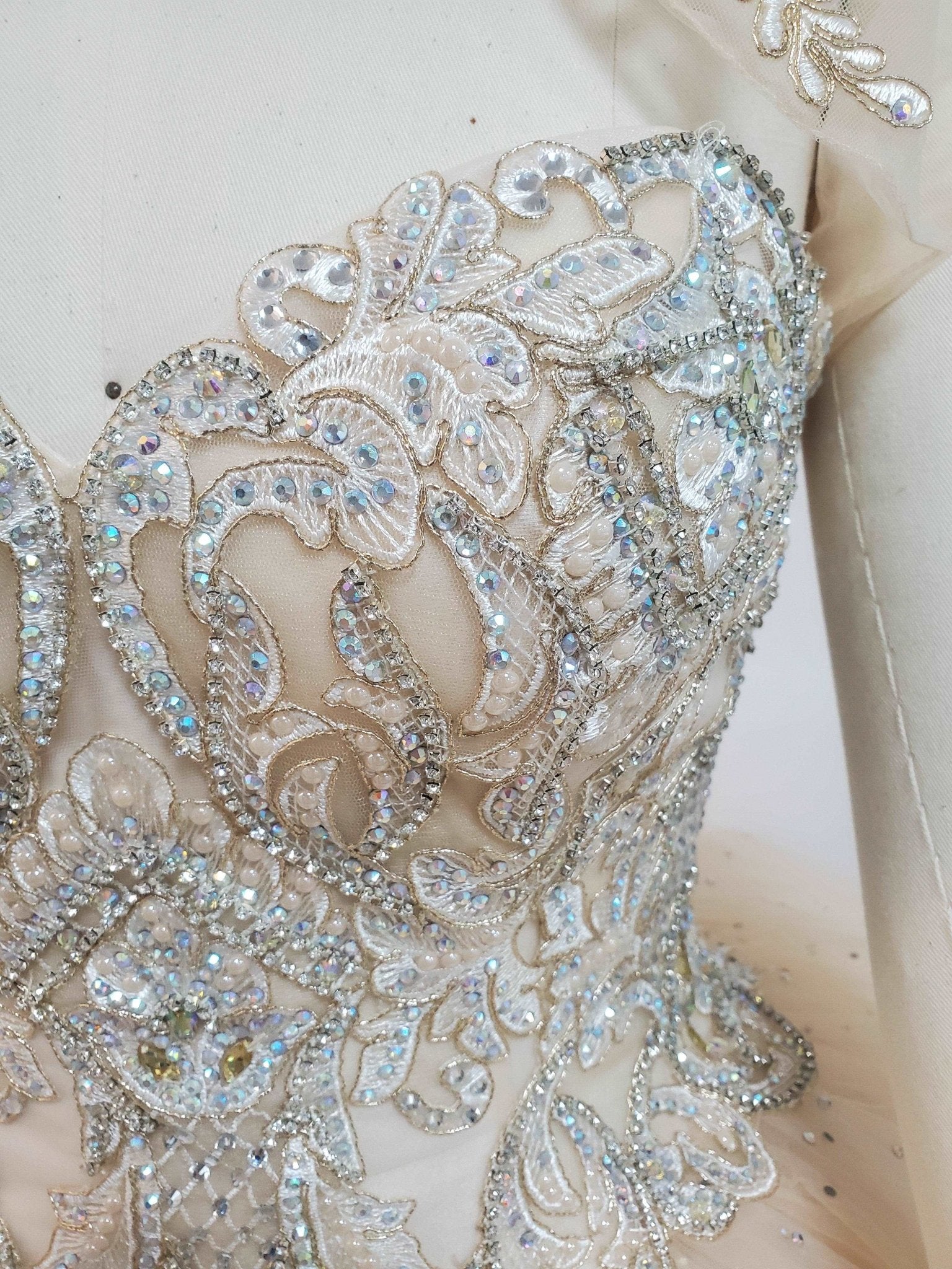 Sequin & Beaded Tulle Quinceañera Gown - Luzilly Bridal & Apparel