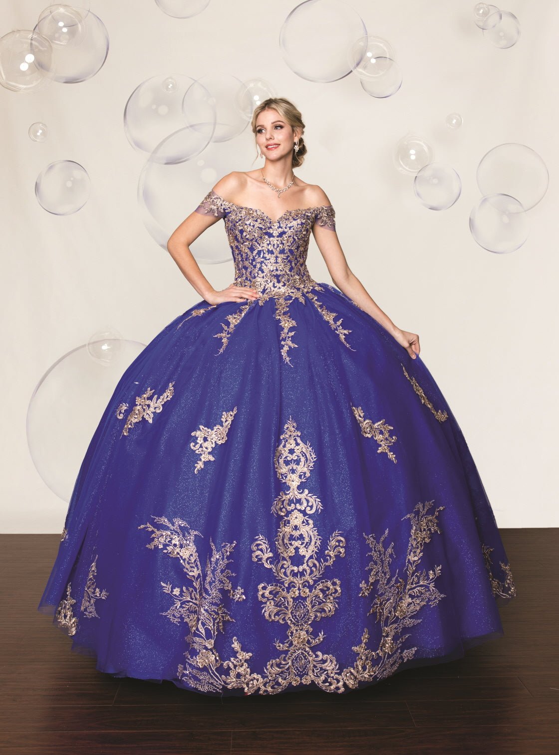 Sequin & Diamanté Quinceañera Ball Gown - Luzilly Bridal & Apparel