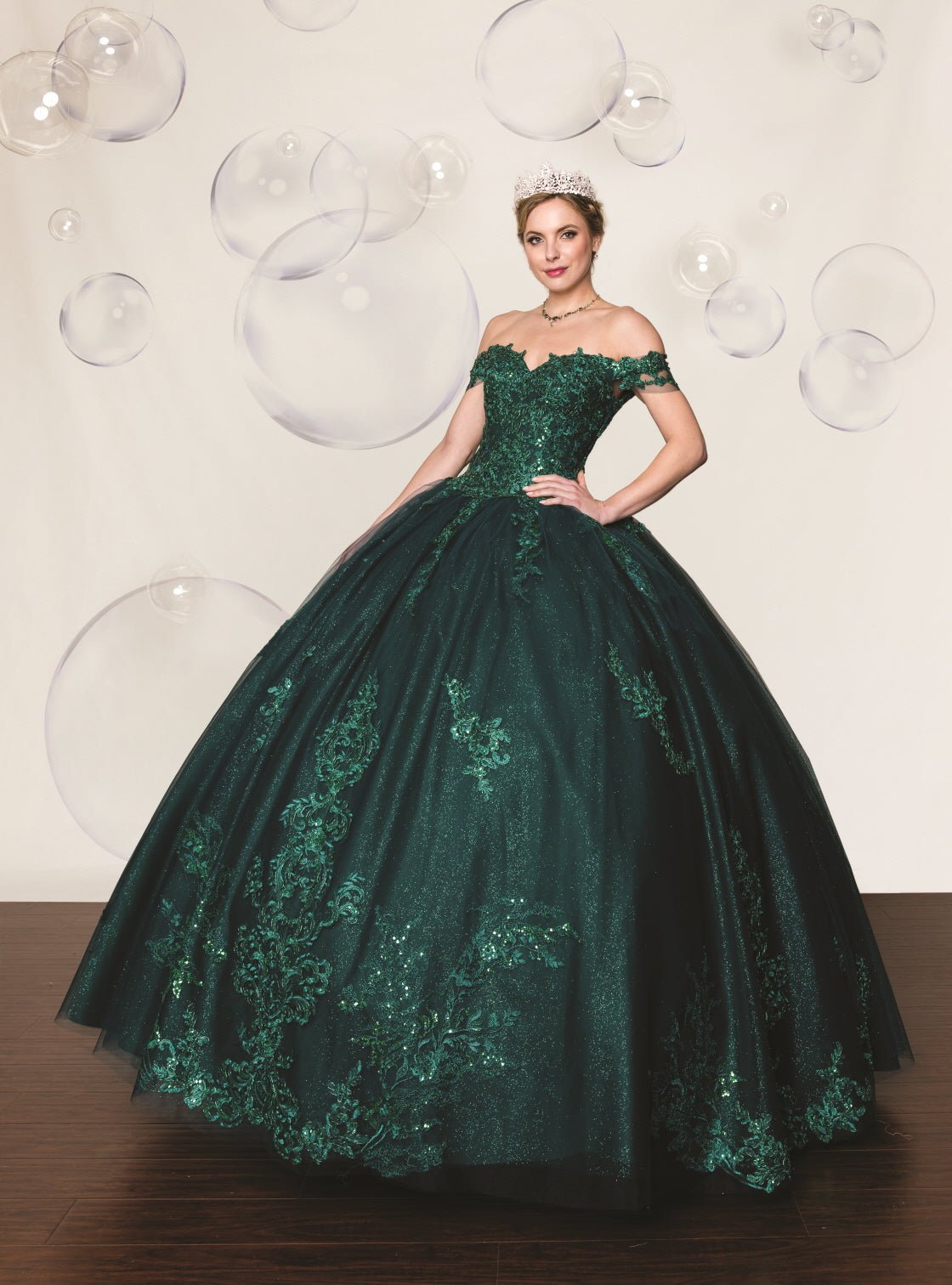Sequin & Diamanté Quinceañera Ball Gown - Luzilly Bridal & Apparel