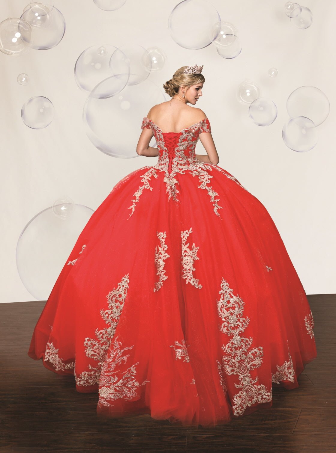 Sequin & Diamanté Quinceañera Ball Gown - Luzilly Bridal & Apparel