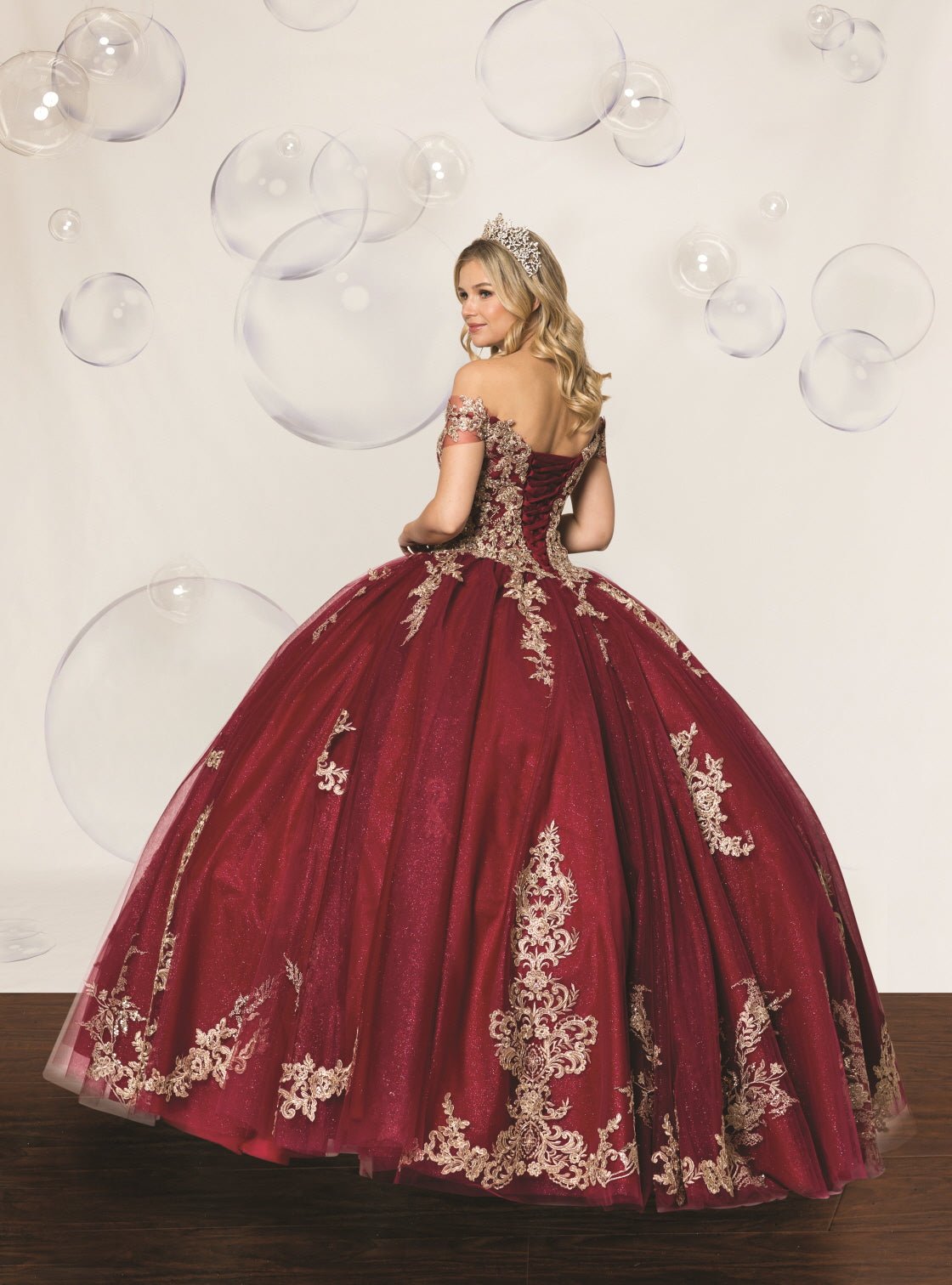 Sequin & Diamanté Quinceañera Ball Gown - Luzilly Bridal & Apparel