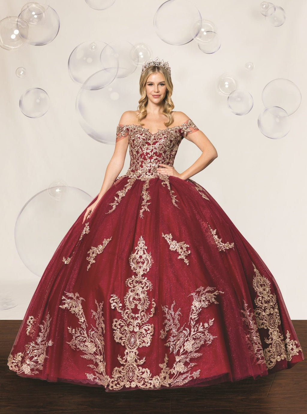Sequin & Diamanté Quinceañera Ball Gown - Luzilly Bridal & Apparel