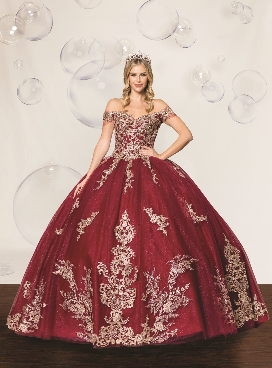 Sequin & Diamanté Quinceañera Ball Gown - Luzilly Bridal & Apparel