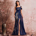 Sequin Fishtail Bridesmaid Dress - Luzilly Bridal & Apparel