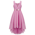 Sequin High-Low Chiffon Flower Girl Dress - Luzilly Bridal & Apparel
