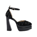 Sequin Platform Bridal Heels - Luzilly Bridal & Apparel