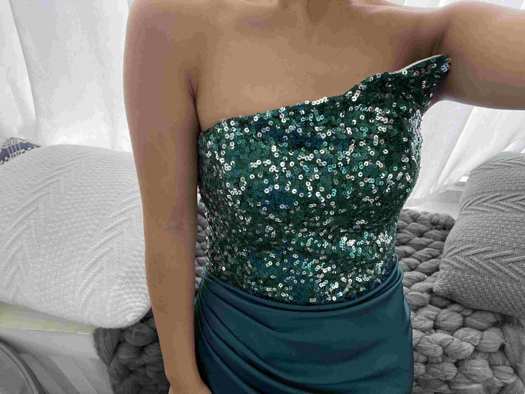 Sequined Fairy-Style Evening Dress - Luzilly Bridal & Apparel