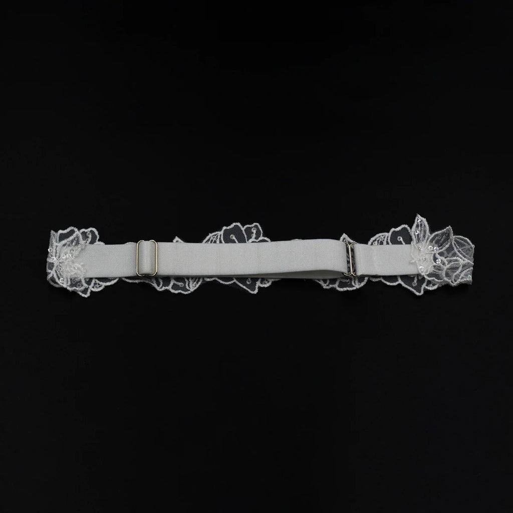Sequined Lace Bridal Garter - Luzilly Bridal & Apparel