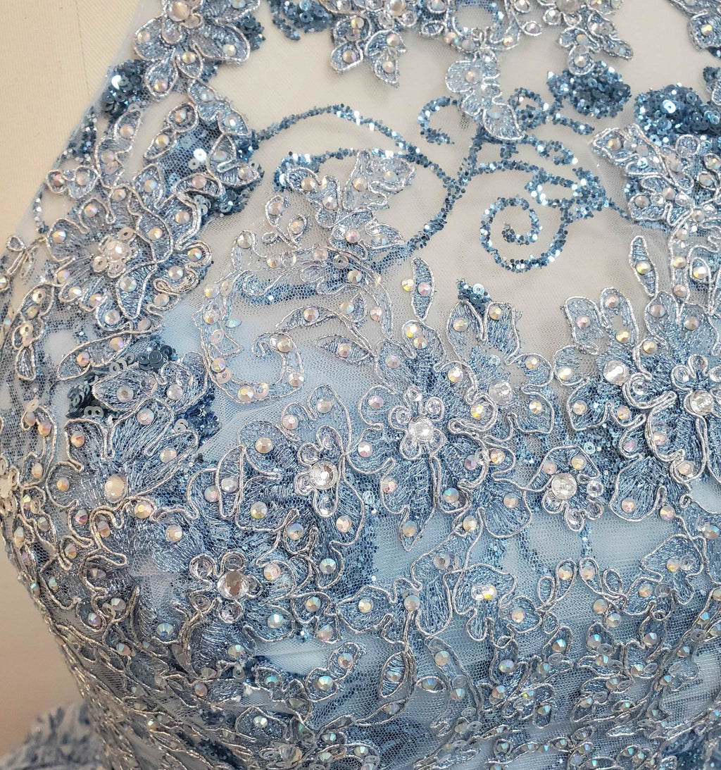 Sequined Mermaid Quinceañera Gown - Luzilly Bridal & Apparel