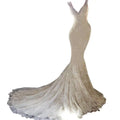 Halter Shimmering Mermaid Wedding Dress