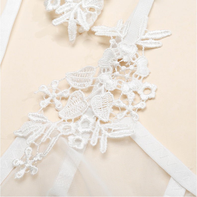 Sexy Lace Lingerie Set Bra High Waist Thong - Luzilly Bridal & Apparel