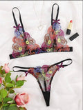 Sexy Lingerie Sexy Lace Translucent Three-Point Bikini Set - Luzilly Bridal & Apparel