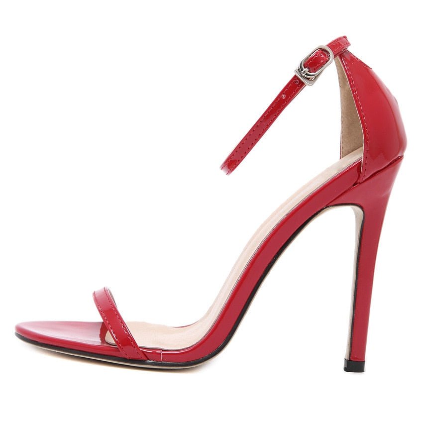 Sexy Women Red Wedding Shoes Peep Toe Stiletto High Heels Shoes - Luzilly Bridal & Apparel