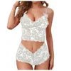 Sheer Hollow-Out Lingerie Set - Luzilly Bridal & Apparel