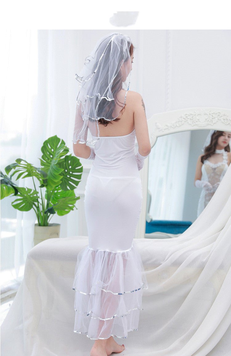 Sheer Lace Bridal Robe Set - Luzilly Bridal & Apparel