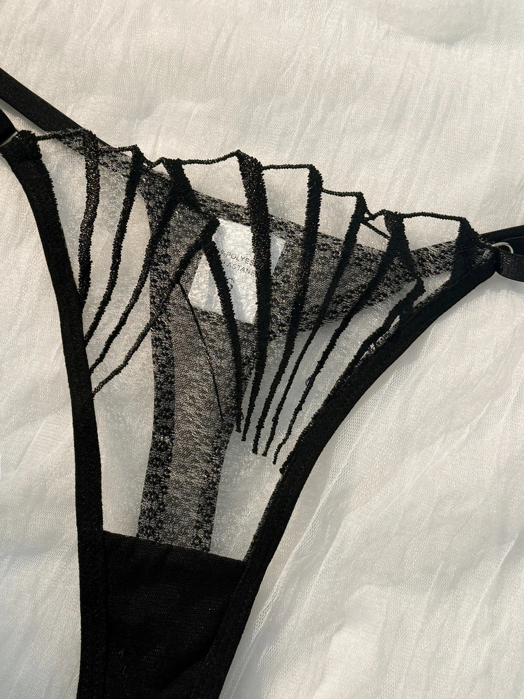 Sheer Lace Mesh Bra & Panty Set - Luzilly Bridal & Apparel