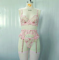 Sheer Mesh Babydoll with Garter Suspender - Luzilly Bridal & Apparel
