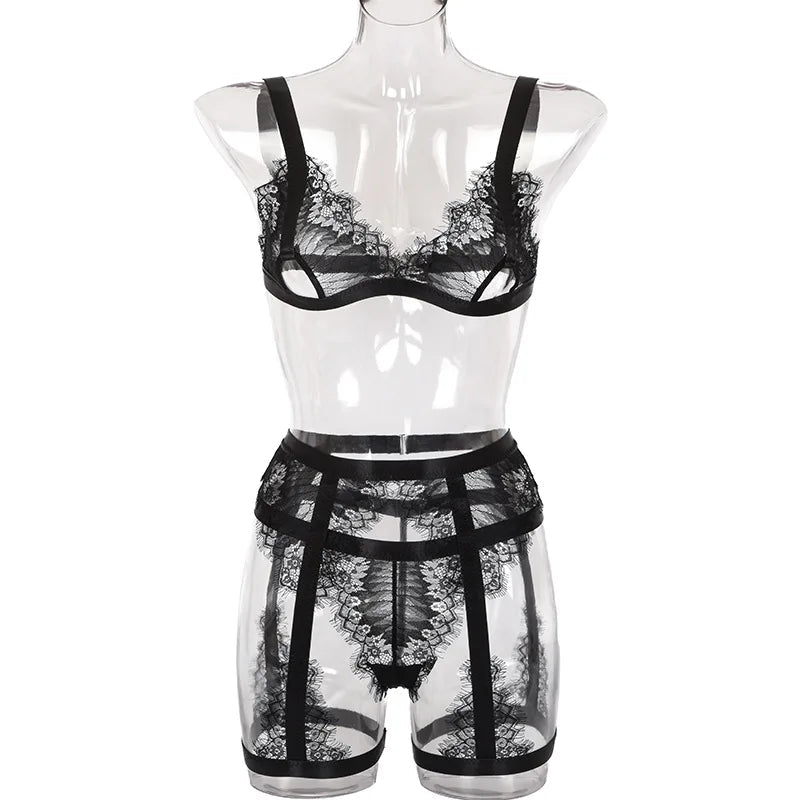 Sheer Tassel Lingerie Set - Luzilly Bridal & Apparel