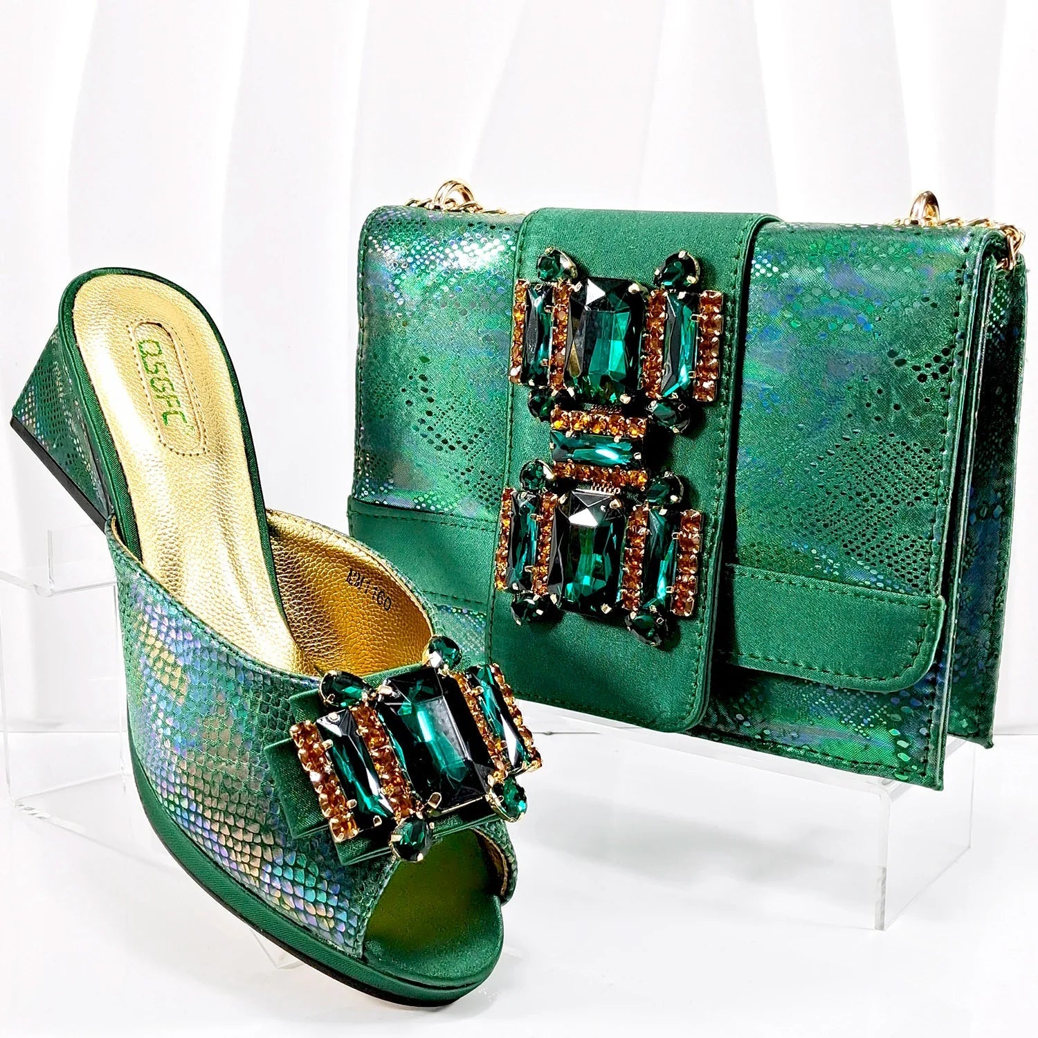 Shoes And Bag Matching Set For Party HAA1-9 - Luzilly Bridal & Apparel
