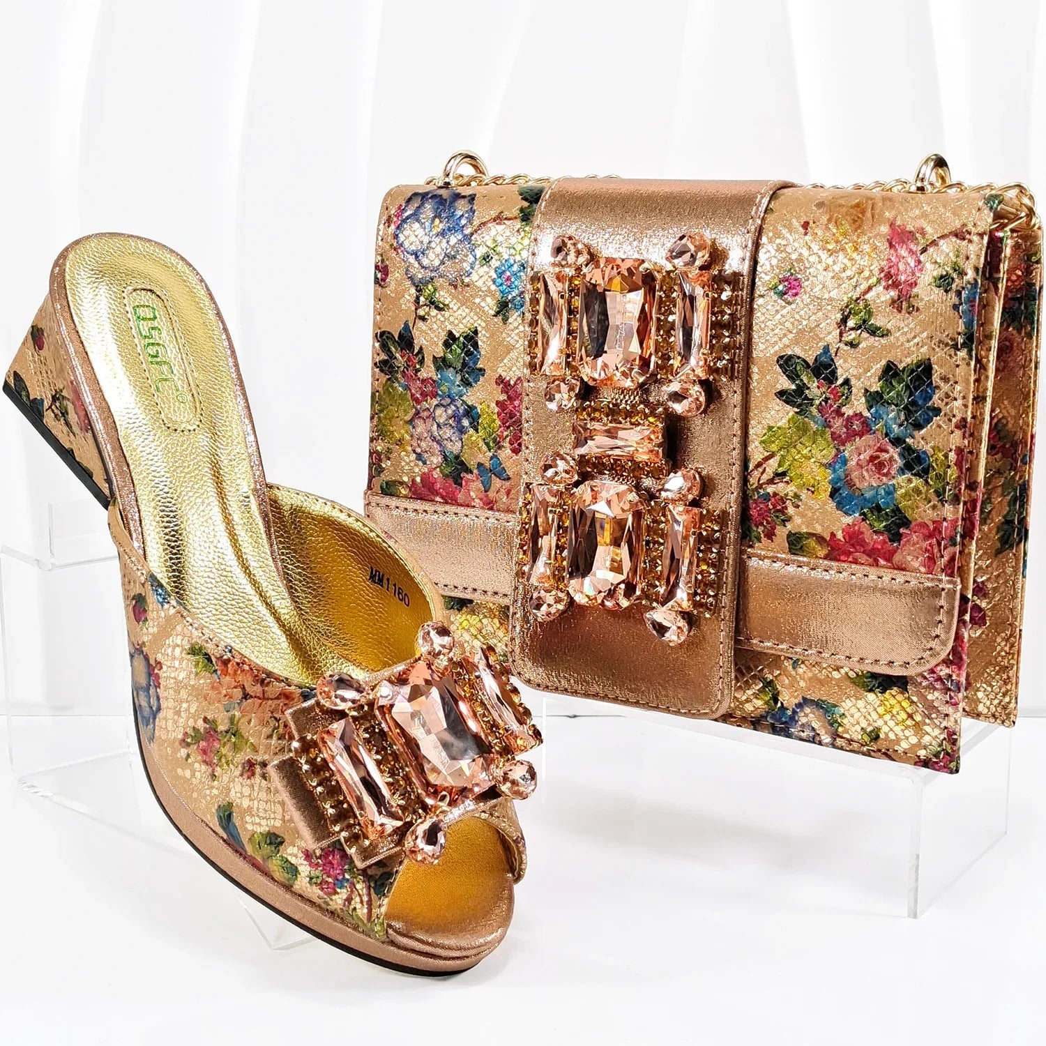 Shoes And Bag Matching Set For Party HAA1-9 - Luzilly Bridal & Apparel
