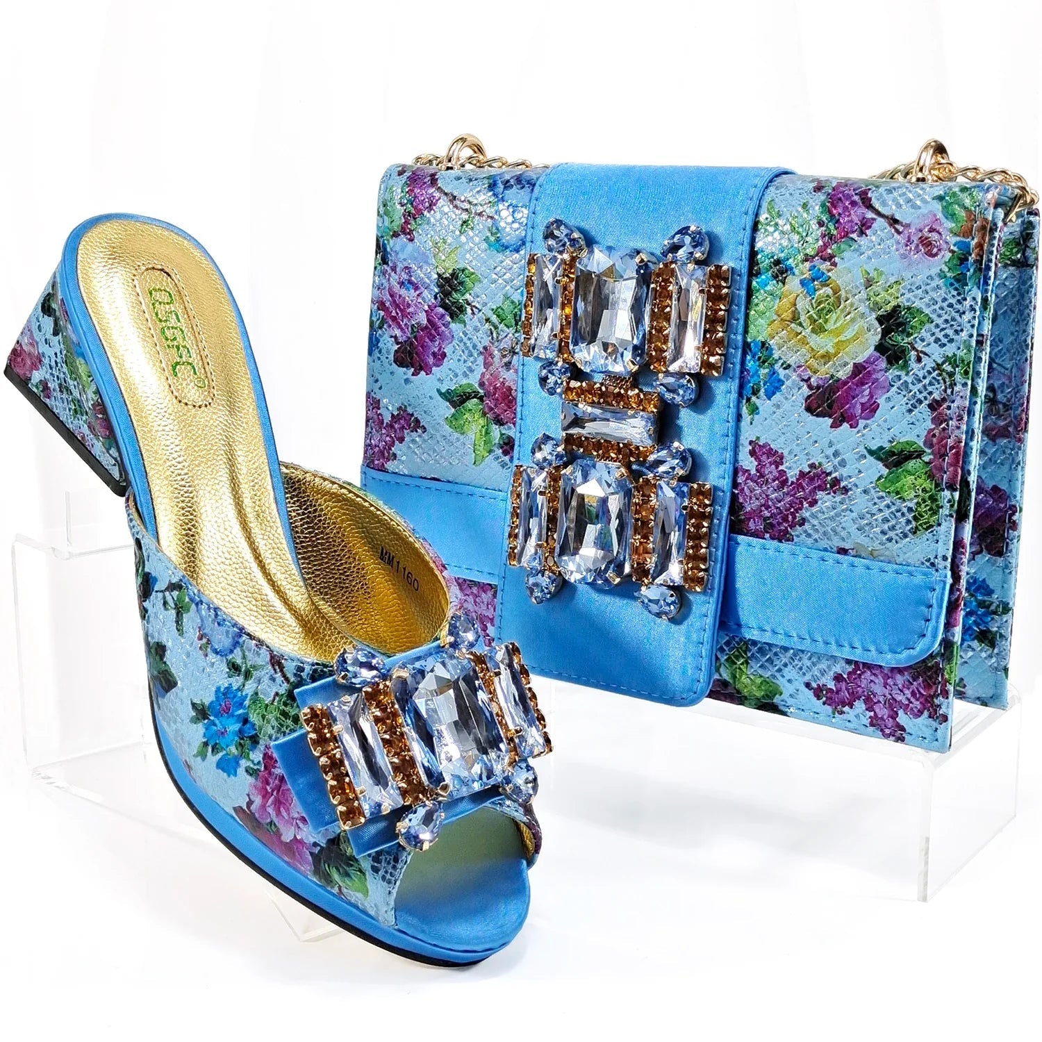 Shoes And Bag Matching Set For Party HAA1-9 - Luzilly Bridal & Apparel