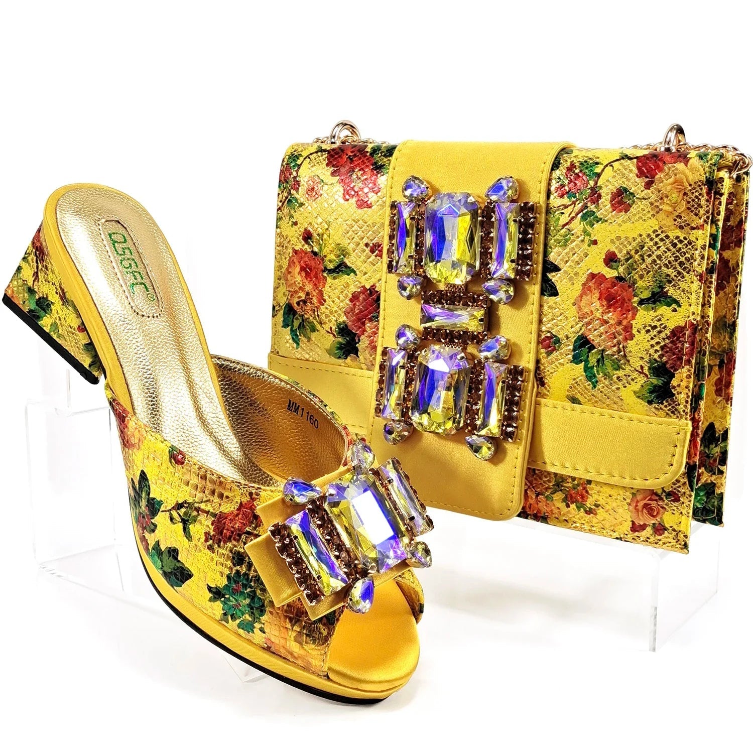 Shoes And Bag Matching Set For Party HAA1-9 - Luzilly Bridal & Apparel