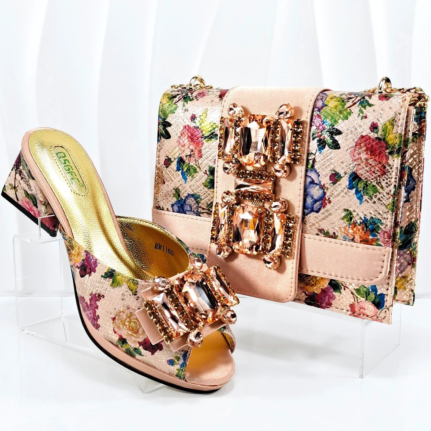 Shoes And Bag Matching Set For Party HAA1-9 - Luzilly Bridal & Apparel