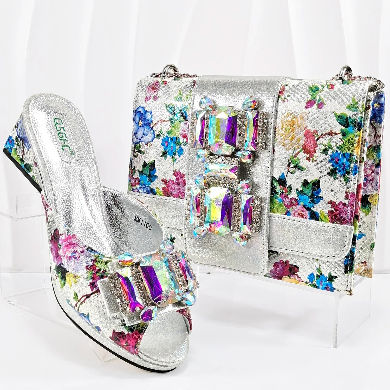 Shoes And Bag Matching Set For Party HAA1-9 - Luzilly Bridal & Apparel