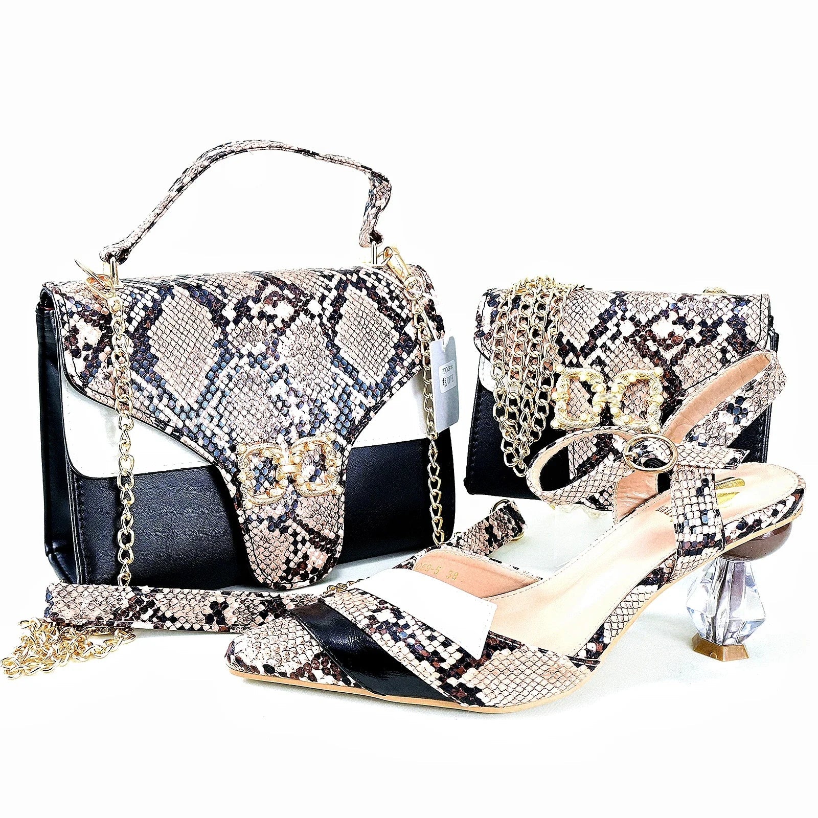 Shoes And Bag Matching Set HRT1-37 - Luzilly Bridal & Apparel