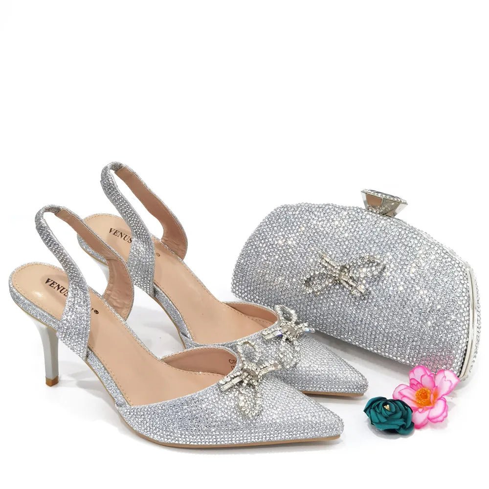 Shoes And Bag Matching Set HSW1-16 - Luzilly Bridal & Apparel