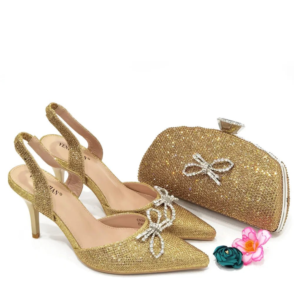 Shoes And Bag Matching Set HSW1-16 - Luzilly Bridal & Apparel