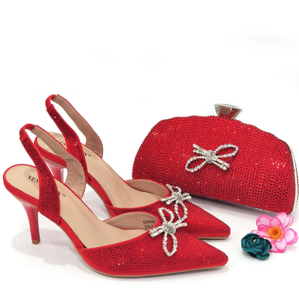 Shoes And Bag Matching Set HSW1-16 - Luzilly Bridal & Apparel