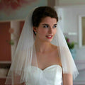 Short Two-Layer Veil with Comb - Luzilly Bridal & Apparel