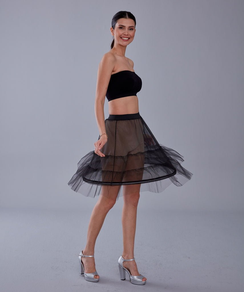 Short Hoop Skirt Underskirt (Petticoat) - Luzilly Bridal & Apparel