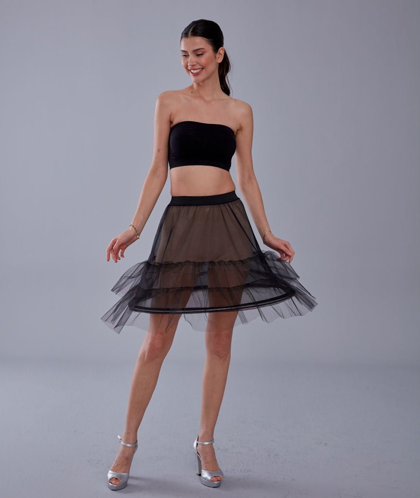 Short Hoop Skirt Underskirt (Petticoat) - Luzilly Bridal & Apparel