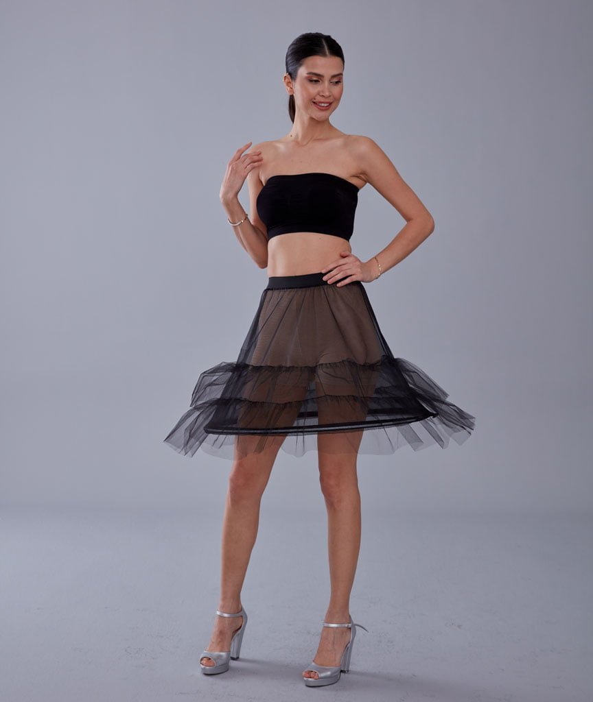 Short Hoop Skirt Underskirt (Petticoat) - Luzilly Bridal & Apparel