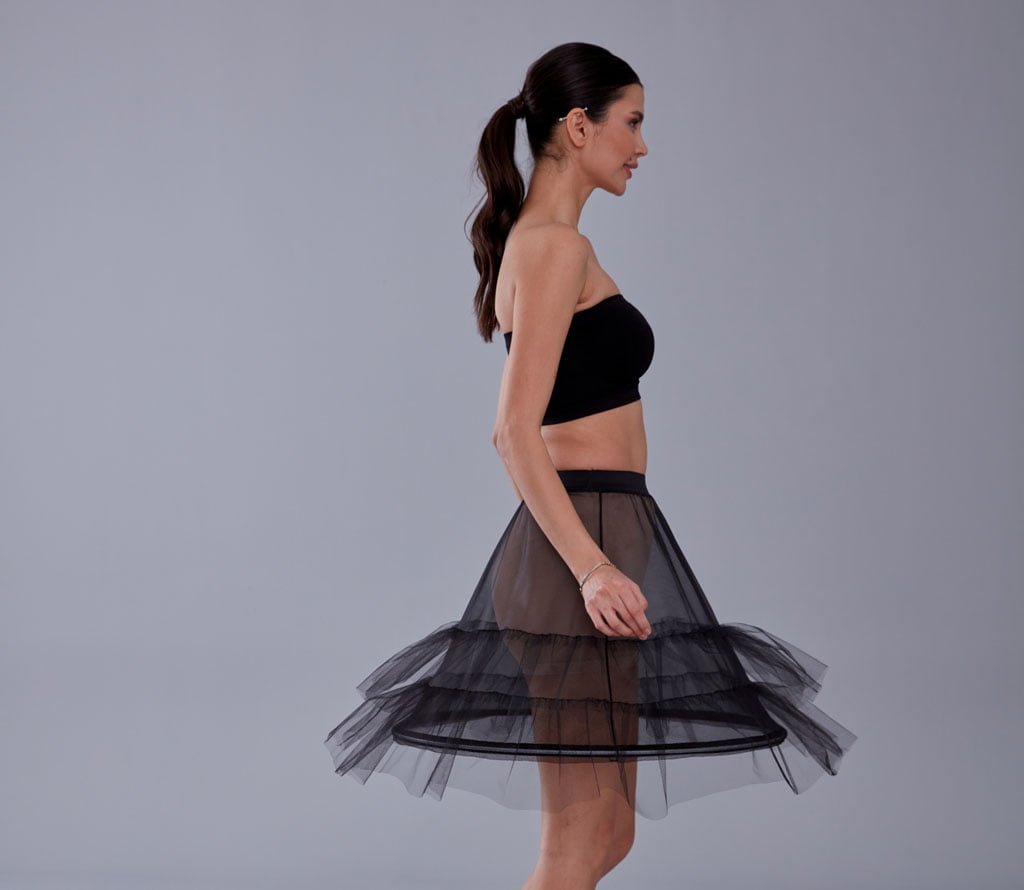 Short Hoop Skirt Underskirt (Petticoat) - Luzilly Bridal & Apparel