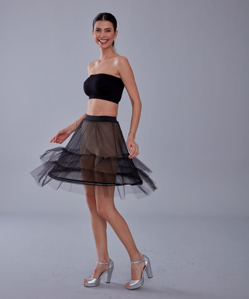Short Hoop Skirt Underskirt (Petticoat) - Luzilly Bridal & Apparel