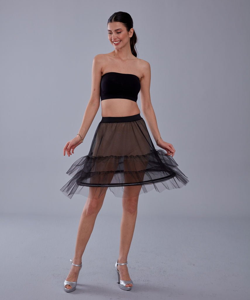 Short Hoop Skirt Underskirt (Petticoat) - Luzilly Bridal & Apparel