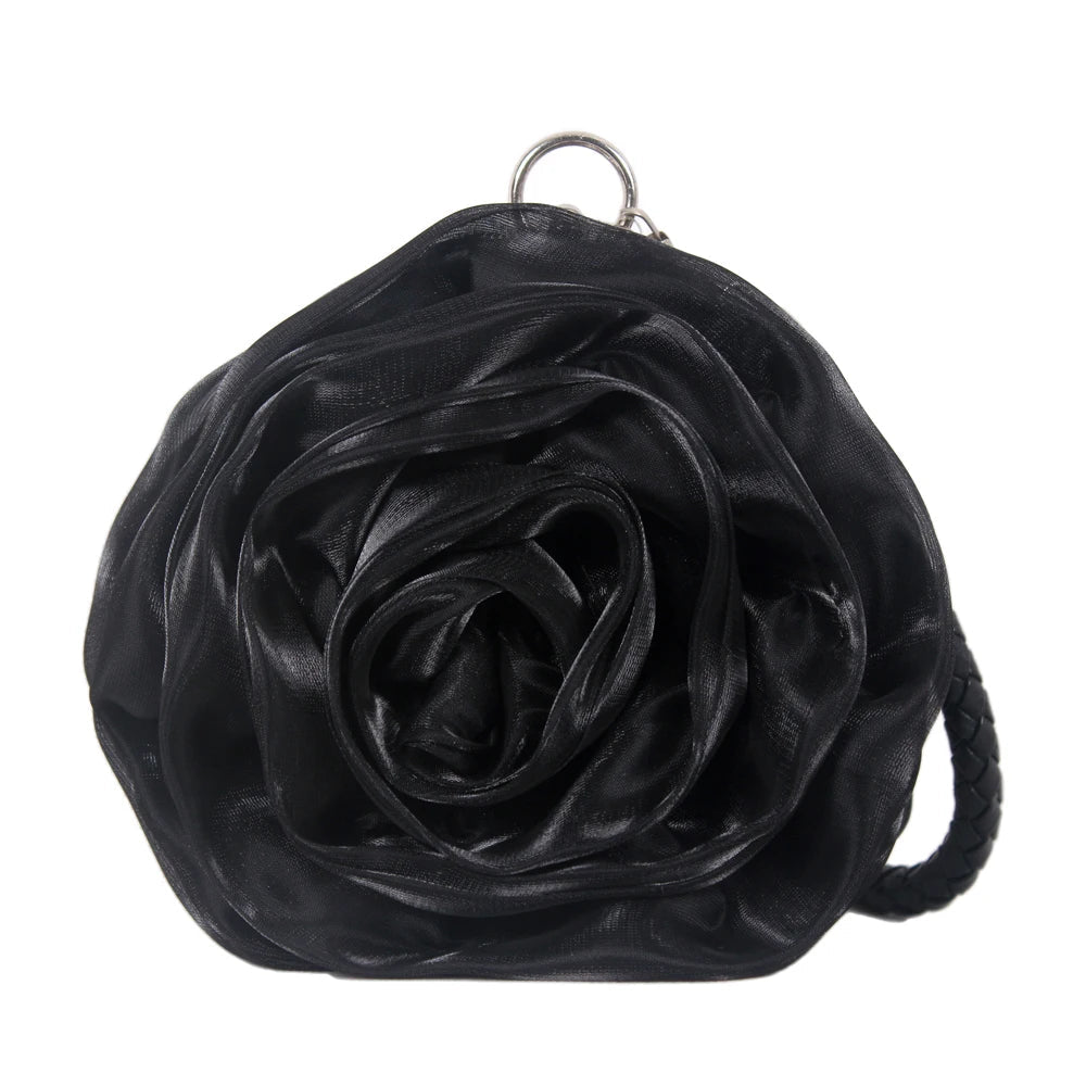 Silk Camellia Flower Bridal Clutch - Luzilly Bridal & Apparel