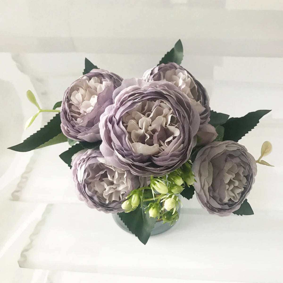 Silk Peony and Gypsophila Bouquet - Luzilly Bridal & Apparel