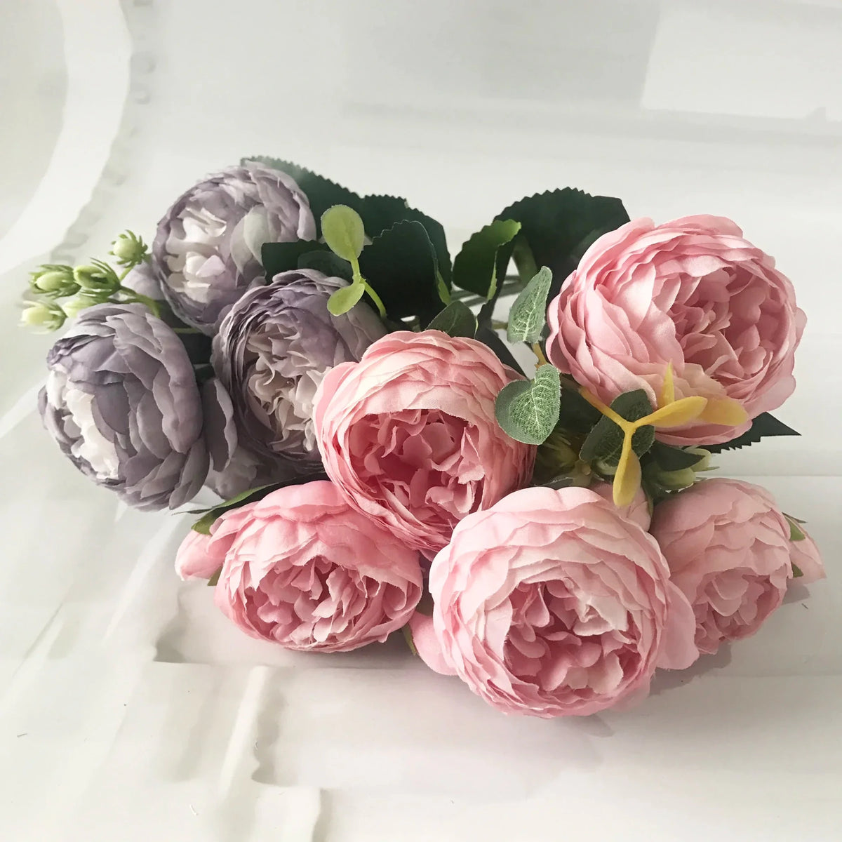 Silk Peony and Gypsophila Bouquet - Luzilly Bridal & Apparel