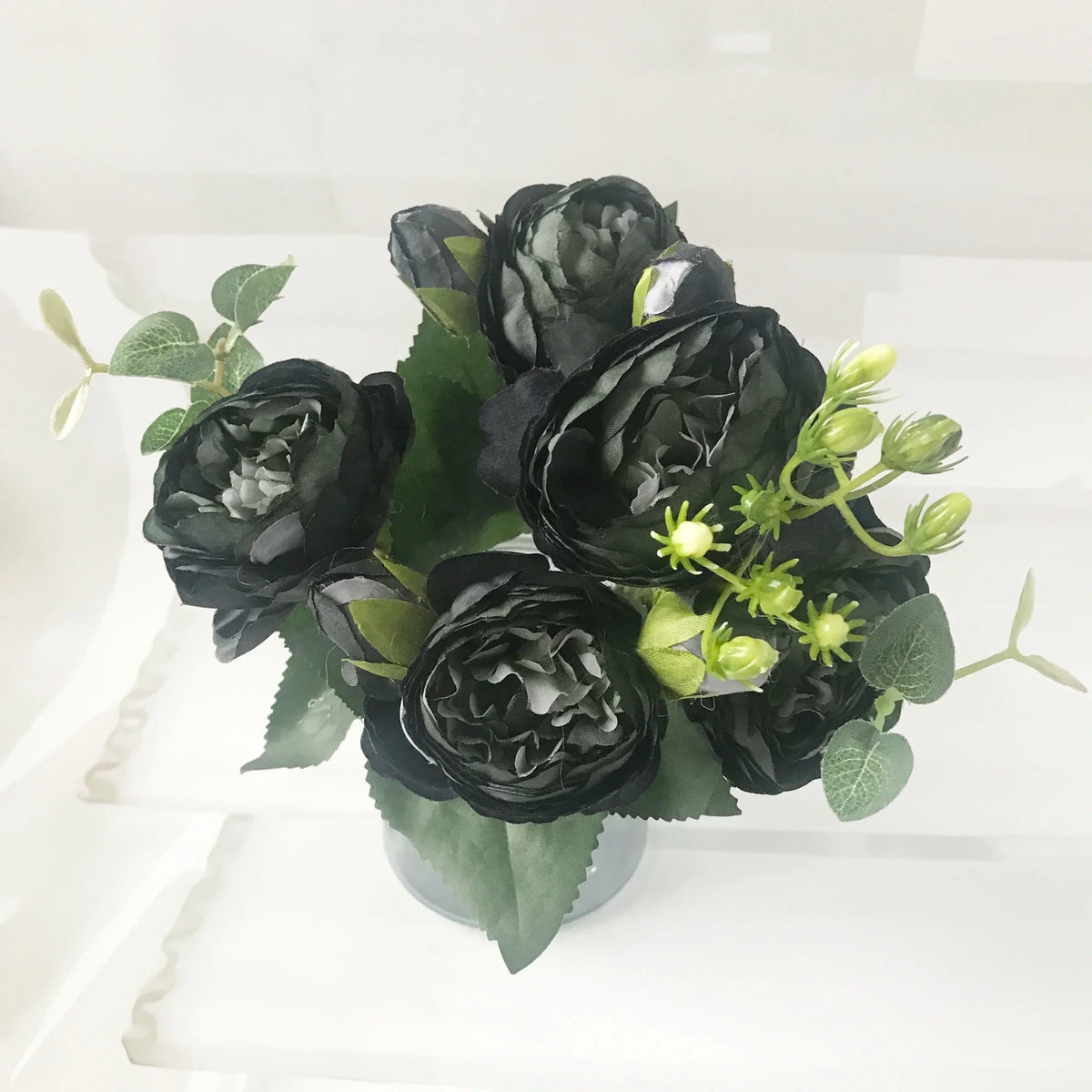 Silk Peony and Gypsophila Bouquet - Luzilly Bridal & Apparel