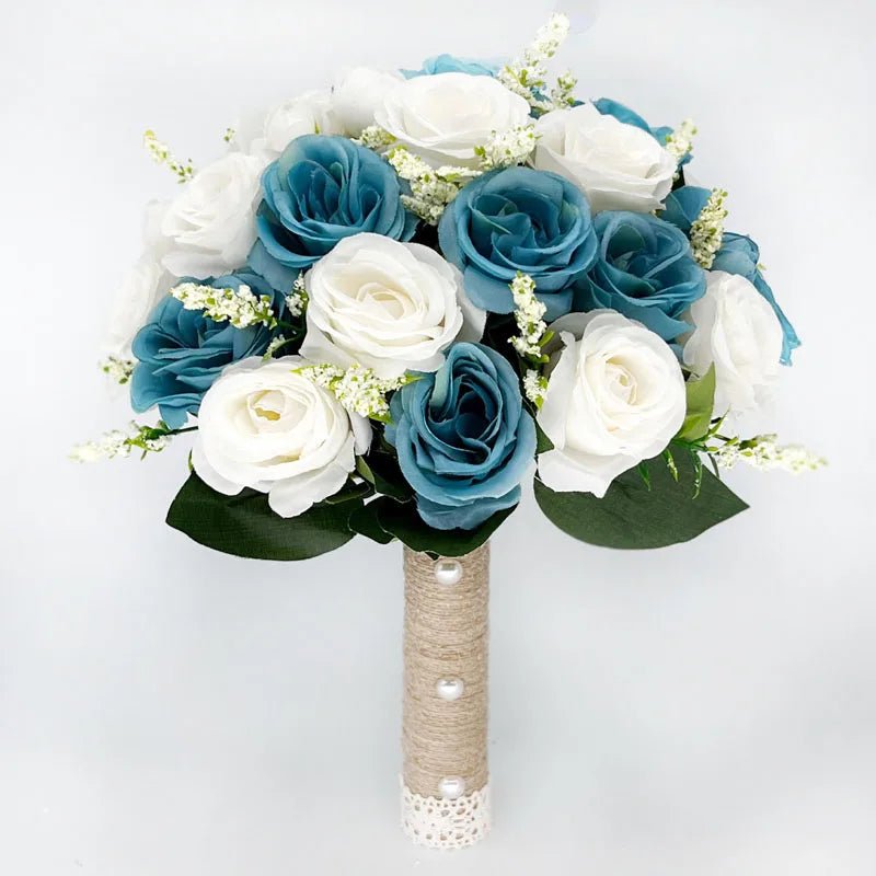 Silk Ribbon Rose Bridal Bouquet - Luzilly Bridal & Apparel