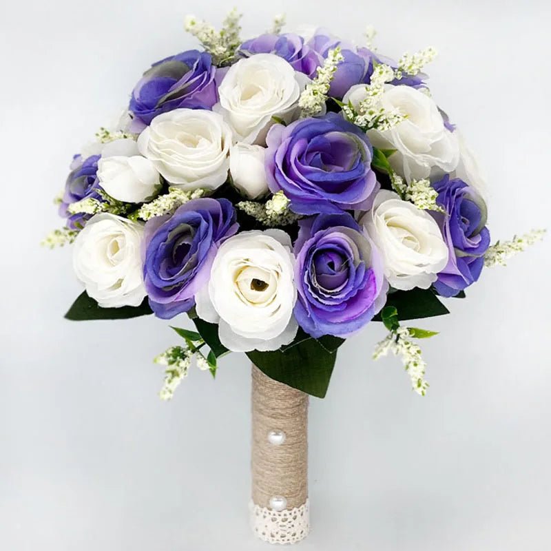 Silk Ribbon Rose Bridal Bouquet - Luzilly Bridal & Apparel