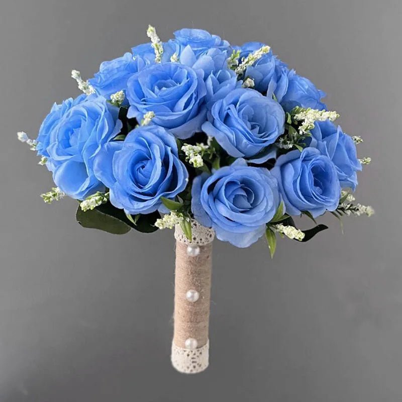 Silk Ribbon Rose Bridal Bouquet - Luzilly Bridal & Apparel